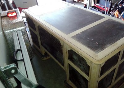 Pedastool desk - front - as found